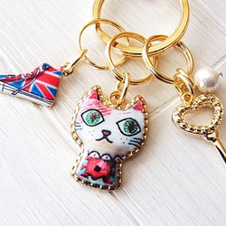 sale！！くつを履いたロンドン猫のキーホルダー＆バックチャーム ** 3枚目の画像