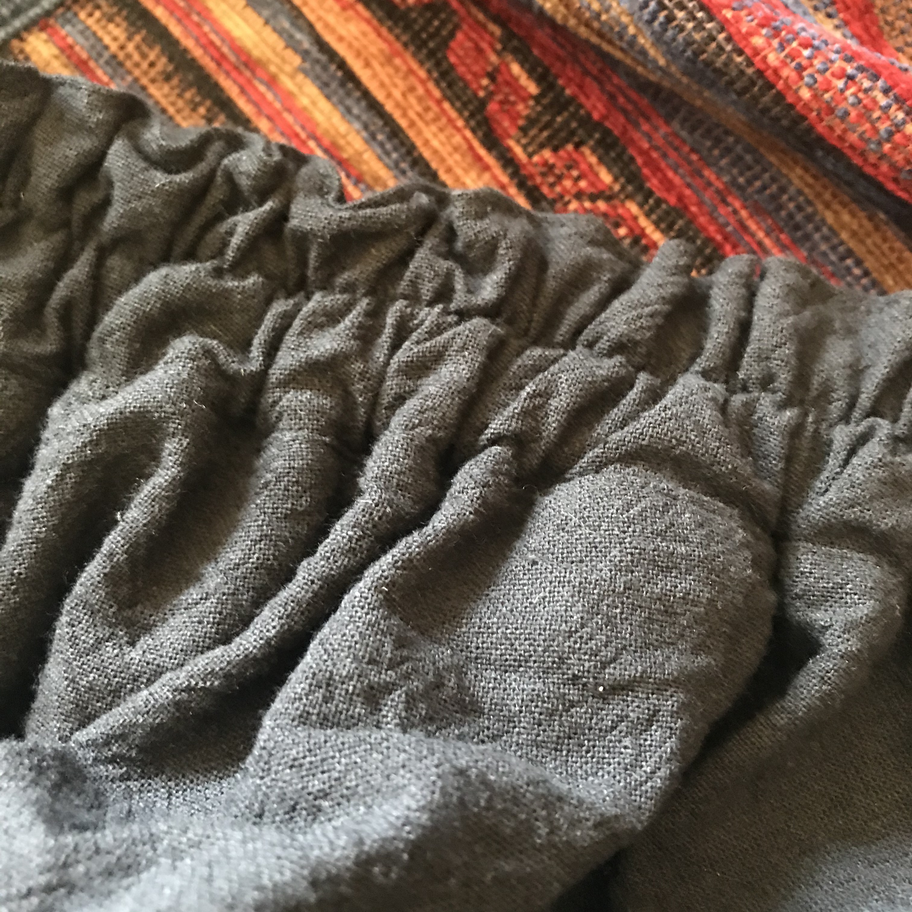 【11/6再販】■10日内発送■手作りの魅力。立体シルエットぽわんとスカート。 リネン ロングスカート ウエストゴム 冬