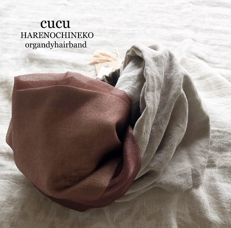 ■10日内発送■【11/18再販】「フレンチリネンとシフォンジョーゼットのヘアバンド」ヘッドバンド ヘアアクセサリー 冬