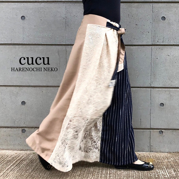 送料無料【再販】□10日内発送「アンティークレース」ストライプと4