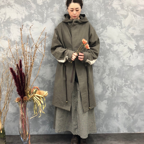 再販】憧れの。『アンティークリネンで作るフーデットモッズコート