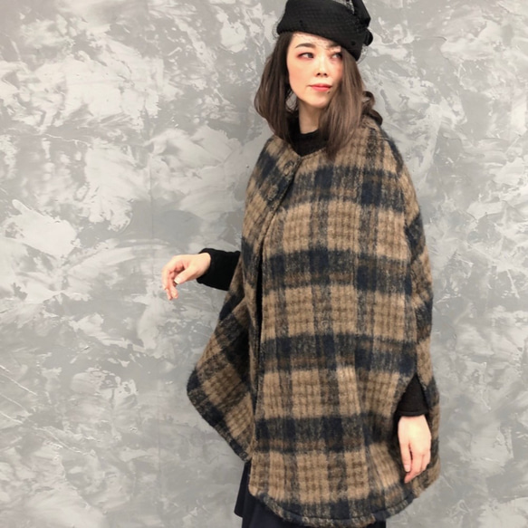 ▪️10天內出貨 ▪️ [9月9日補貨] “羊毛毛絨泰迪熊披風” 披風外套 羊毛斗篷 第2張的照片