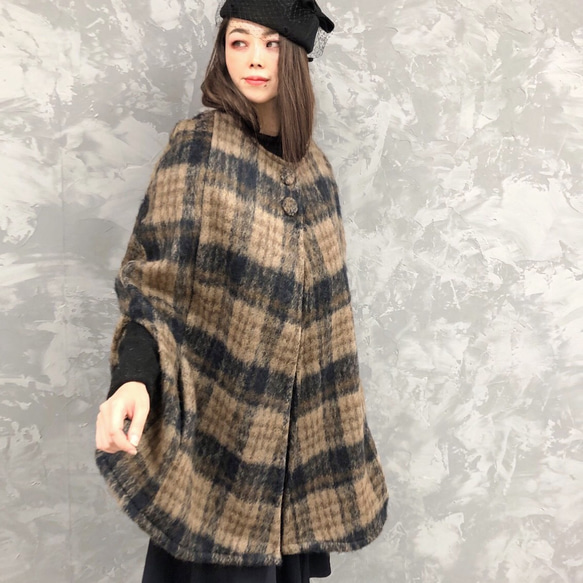 ▪️10天內出貨 ▪️ [9月9日補貨] “羊毛毛絨泰迪熊披風” 披風外套 羊毛斗篷 第5張的照片