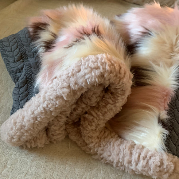 ■10日内発送■【10/6再販】ロイヤルファーのぐるぐるスヌード♩ふんわりニット ストール ふわふわ もこもこ ボア 6枚目の画像