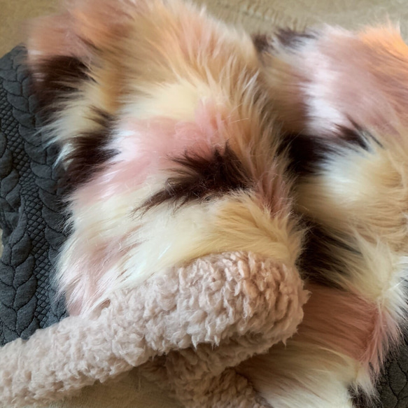 ■10日内発送■【10/6再販】ロイヤルファーのぐるぐるスヌード♩ふんわりニット ストール ふわふわ もこもこ ボア 7枚目の画像