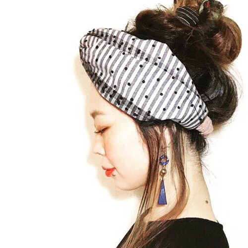 ＊handmade＊no.320  ターバン　ヘアバンド ニットクロスターバンヘアバンド HB-88 | ヘアアクセサリー,ヘア