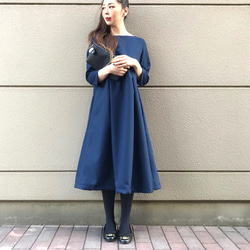 ■送料無料■【魔女こみたいなキキワンピ♩】 高めの切り返しでふんわりシルエット。フォーマル ワンピース 卒業式 入学式 3枚目の画像