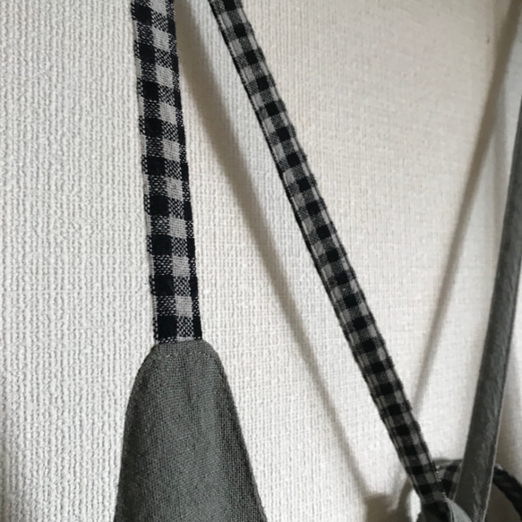 【再販】■10日内発送■グレイッシュカーキで大人の魅力。「秋リネンサロペットパンツ」麻 ロンパース ワイドパンツ 6枚目の画像