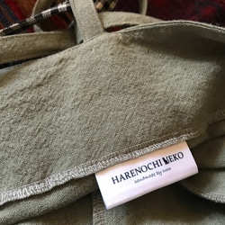 【再販】■10日内発送■グレイッシュカーキで大人の魅力。「秋リネンサロペットパンツ」麻 ロンパース ワイドパンツ 8枚目の画像