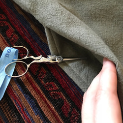 【再販】■10日内発送■グレイッシュカーキで大人の魅力。「秋リネンサロペットパンツ」麻 ロンパース ワイドパンツ 9枚目の画像