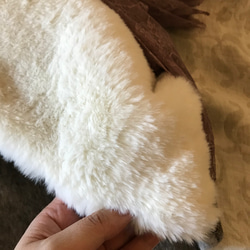 ■10日内発送■【再販】レース使いで印象的に。愛されスヌード。ファー ボア あったかニット もこもこ エコファー 冬 10枚目の画像