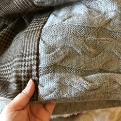 ■10日内発送■【再販】レース使いで印象的に。愛されスヌード。ファー ボア あったかニット もこもこ エコファー 冬 9枚目の画像