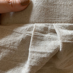 ■3天內出貨■【補貨】寬鬆「亞麻寬褲」米色/米白色鬆緊腰寬鬆褲，適合秋季 第7張的照片