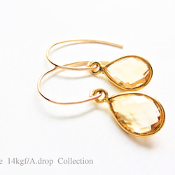 天然琥珀バルティックアンバー ピアス ピアス（フック・チェーン