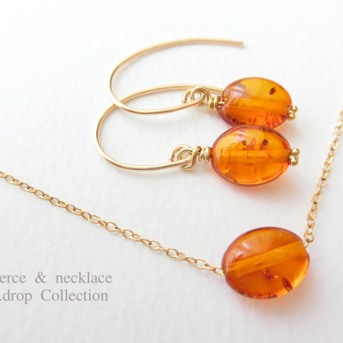 ラストセール！バルティックアンバーネックレス(琥珀) ミックスサイズ