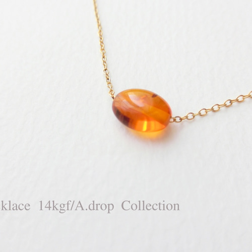 【⭐️K14WG❣️大粒⭐️】天然 琥珀 アンバー　ネックレス　イヤリング　高級品 ⭐️K14WG❣️大粒⭐️】天然 琥珀 アンバー ネックレス