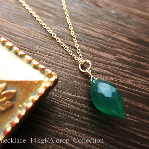 ★TEMPLE OF THE SUN★Aisha ネックレス グリーンオニキス TEMPLE OF THE SUN ◇ Aisha アイシャ ゴールド ネックレス 18K