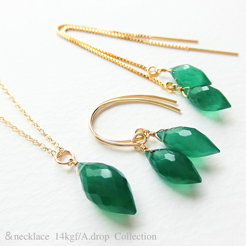 ★TEMPLE OF THE SUN★Aisha ネックレス グリーンオニキス TEMPLE OF THE SUN ◇ Aisha アイシャ ゴールド ネックレス 18K