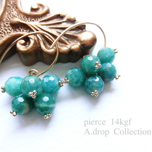 ロシアンアマゾナイト ピアス ピアス（フック・チェーン） A.drop 通販