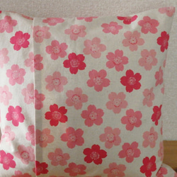 ピンクの桜 クッションカバー 3枚目の画像