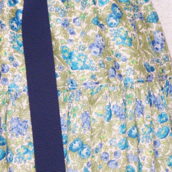 リバティ スッキリ二段ギャザースカート〈Wild　Rose 〉 7枚目の画像