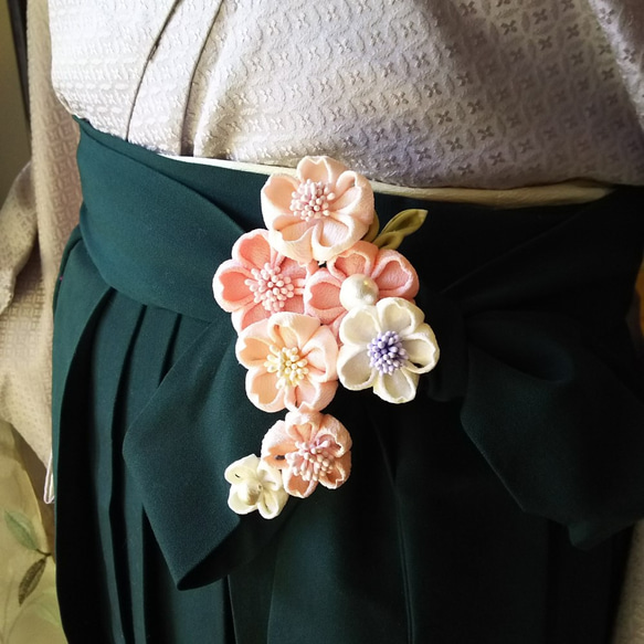 [免運費（非標準尺寸）] Silk Tsumami-zaiku - Cherry Blossoms - Mitera Baby 第10張的照片