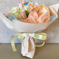 ＊ご希望の色合いで作る＊造花の韓国風花束トスブーケ(小) 6枚目の画像