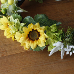 【はぁしー様専用】ひまわりの花冠 3枚目の画像