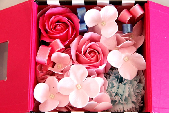 肥皂粉紅色的插花-[無禮品包裝] 第3張的照片
