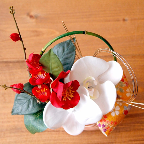じゃすみん様ご検討用＊ピンクオレンジの花冠＊リボンイメージ じゃすみん様ご検討用＊ピンクオレンジの花冠＊リボンイメージ
