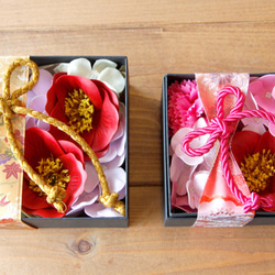 【運費300日元】日式香皂插花 - 粉紅色 - 【免費禮品包裝】 第6張的照片