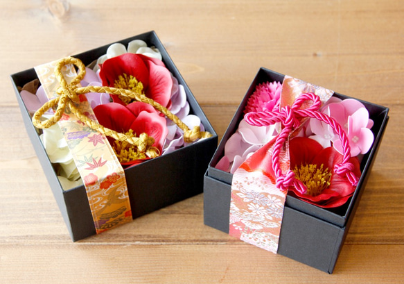 【運費300日元】日式香皂插花 - 粉紅色 - 【免費禮品包裝】 第8張的照片