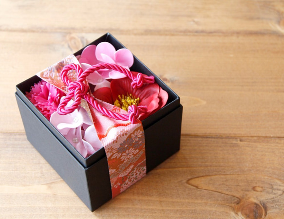 【運費300日元】日式香皂插花 - 粉紅色 - 【免費禮品包裝】 第3張的照片