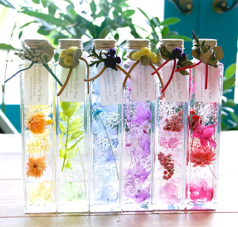 癒しのハーバリウム Mサイズ*全6色* ハーバリウム・植物標本