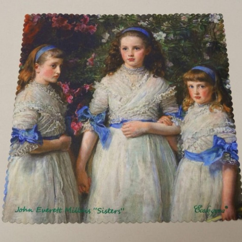 ミレー姉妹達（ジョン・エヴァレット・ミレイ） ハンカチ ハンカチ