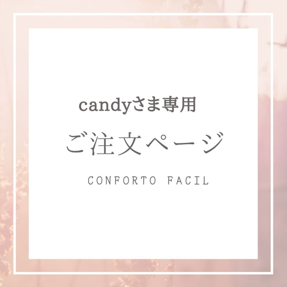 ◆candy様専用ご注文ページ◆ 1枚目の画像