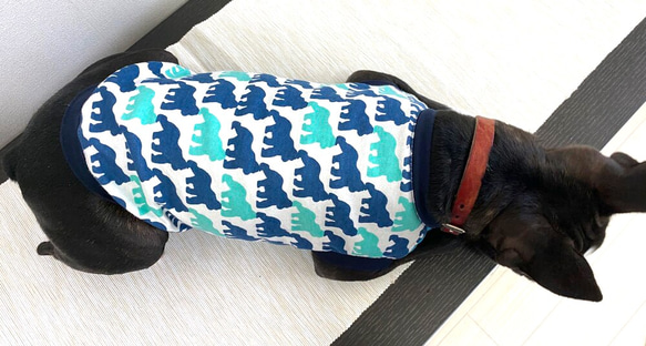 犬服　夏用　タンクトップ 5枚目の画像