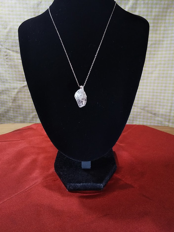 ヒマラヤ水晶の原石水晶ネックレスdc286 1枚目の画像