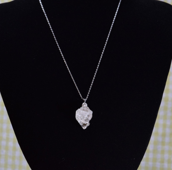 ヒマラヤ水晶の原石水晶ネックレスdc325 2枚目の画像