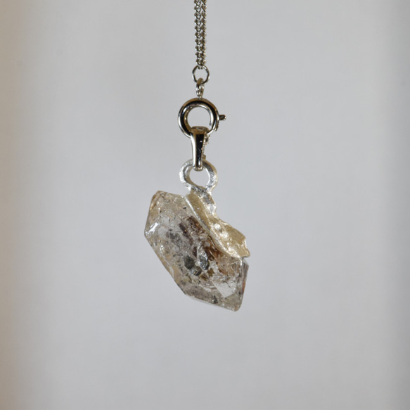 ヒマラヤ水晶の原石水晶ネックレスdc345 5枚目の画像
