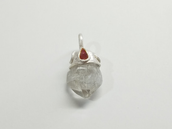 ヒマラヤ水晶の原石水晶ネックレスdc225 3枚目の画像