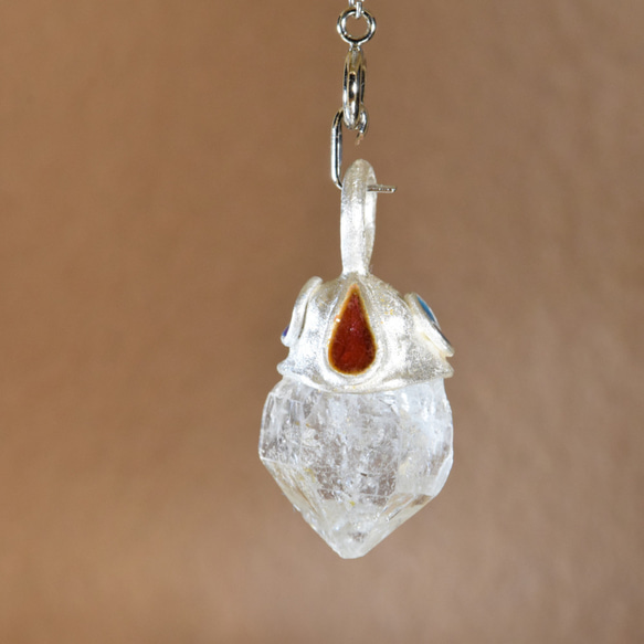 ヒマラヤ水晶の原石水晶ネックレスdc225 9枚目の画像