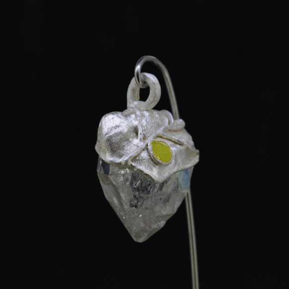 ヒマラヤ水晶の原石水晶ネックレスdc383 5枚目の画像