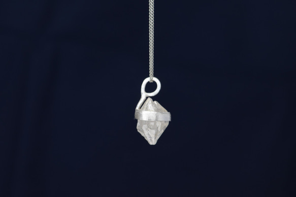 ヒマラヤ水晶の原石水晶ネックレスdc063 3枚目の画像