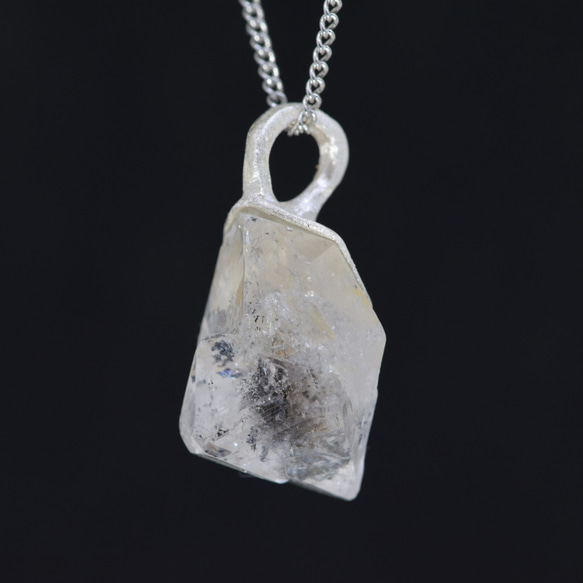 ヒマラヤ水晶の原石水晶ネックレスdc215 7枚目の画像