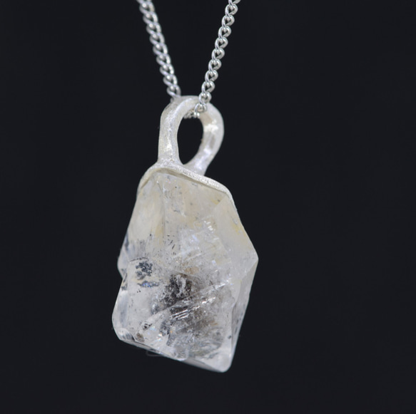 ヒマラヤ水晶の原石水晶ネックレスdc215 8枚目の画像