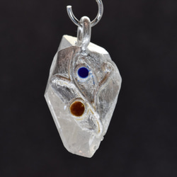 ヒマラヤ水晶の原石水晶ネックレスdc222 2枚目の画像