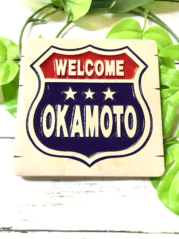 表札☆ルート66風☆ 表札☆ルート66風☆ 表札・ネームプレート TNファクトリー 通販