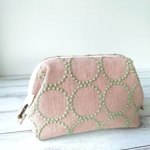 ＊runrunrun ミニショルダー＊さくらピンク・ミナペルホネン ハンドメイド runrunrun ミニショルダー＊さくらピンク・ミナペルホネン