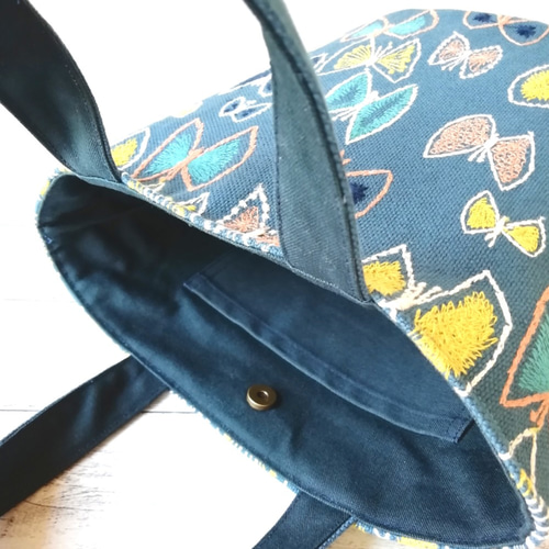 2wayミニトートバック♡ハンドメイド♡ミナペルホネン♡sky flower♡